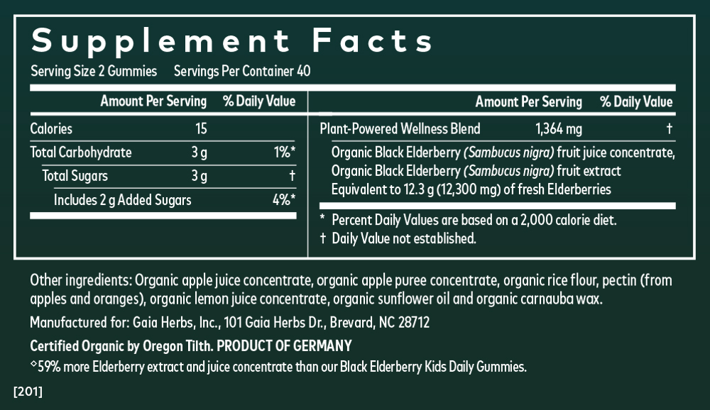 Black Elderberry Extra Strength Gummies - 80 ct