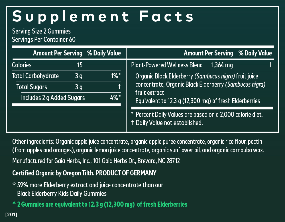 Black Elderberry Extra Strength Gummies - 120 ct (COG)