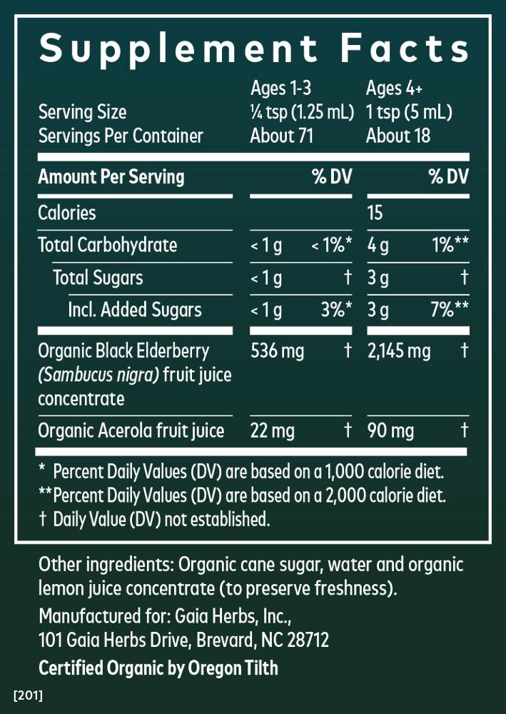 Black Elderberry Syrup - Extra Strength- 3 oz (COG)