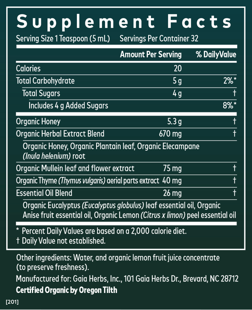 Bronchial Wellness Herbal Syrup - 5.4 oz