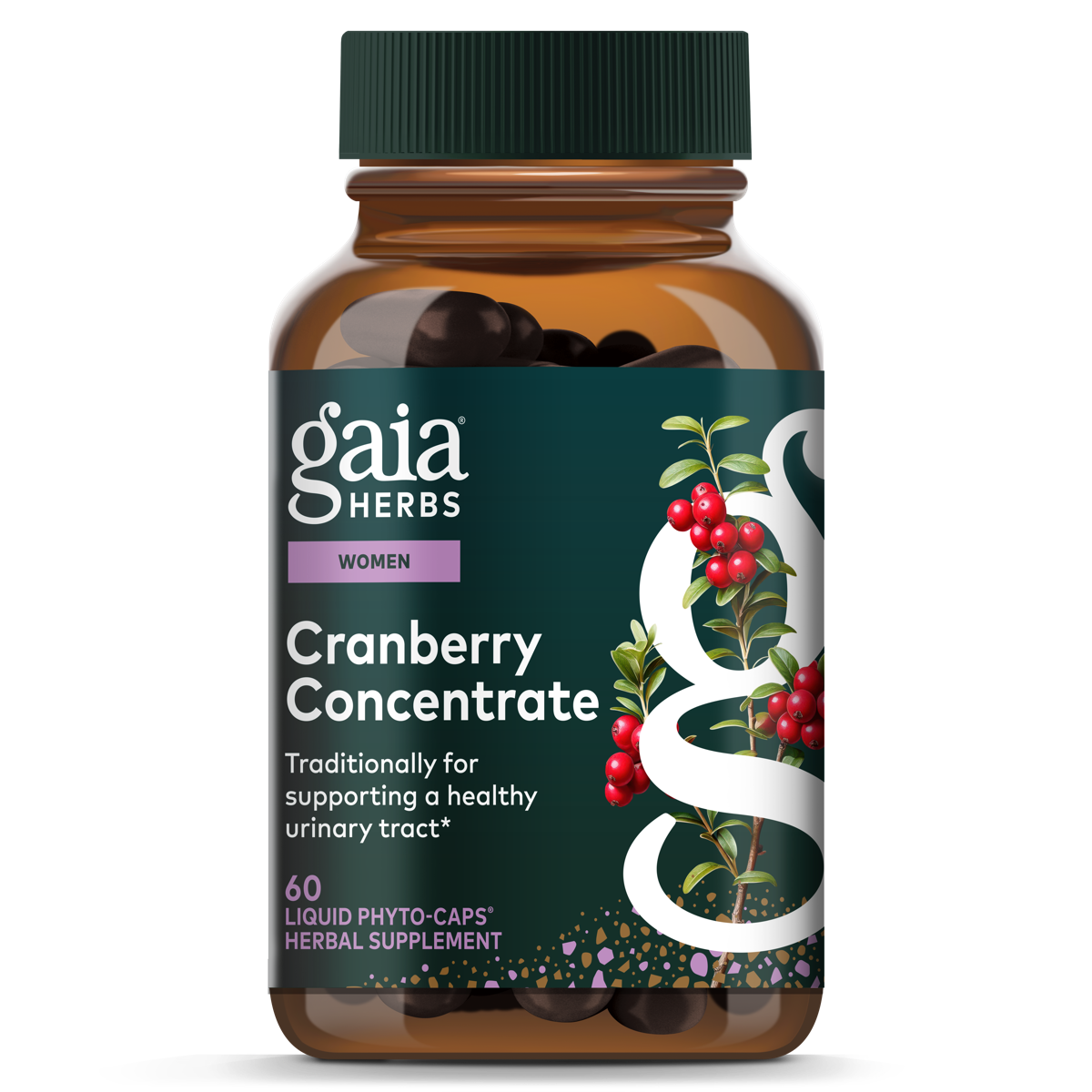 Gaia Herbs Cranberry Concentrate for Urinary Tract Support || 60 ct