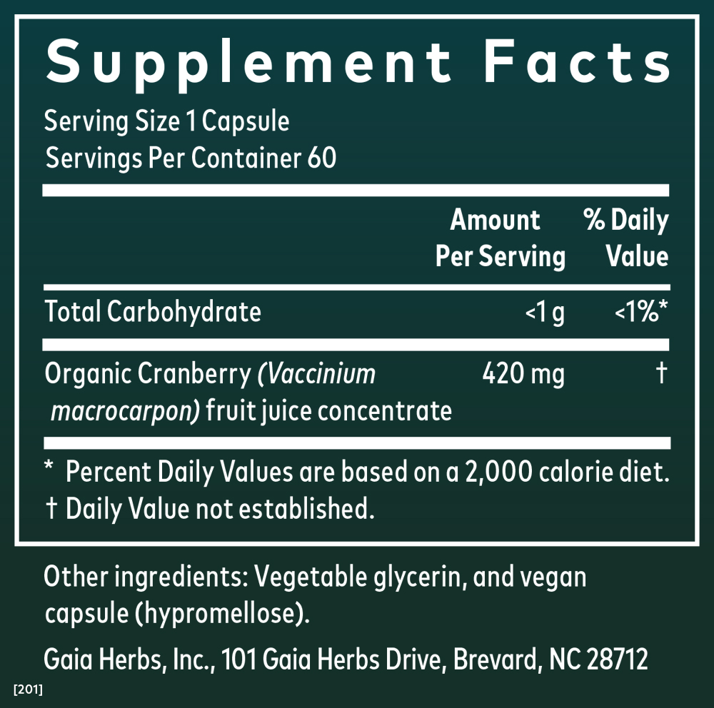 Cranberry Concentrate - 60 ct