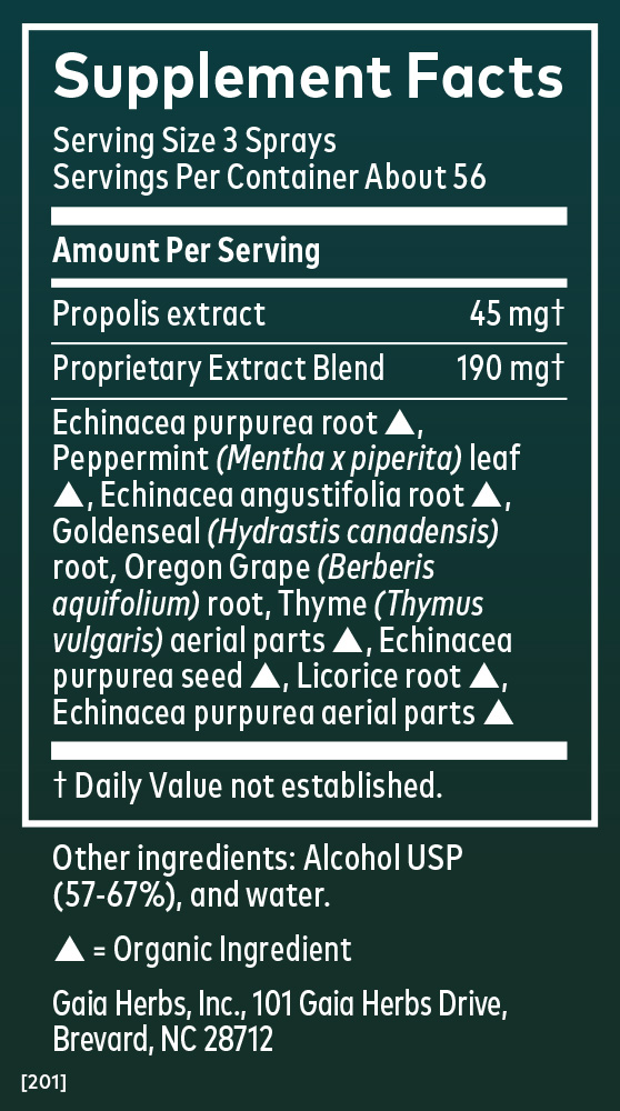 Ech/Gold/Prp Throat Spray - 1 oz