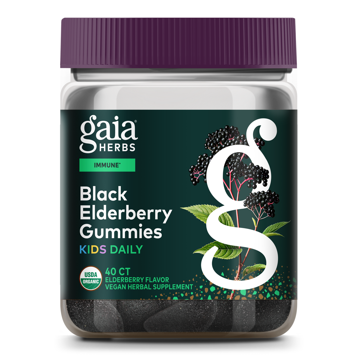 GaiaKids® Black Elderberry Kids Daily Gummies