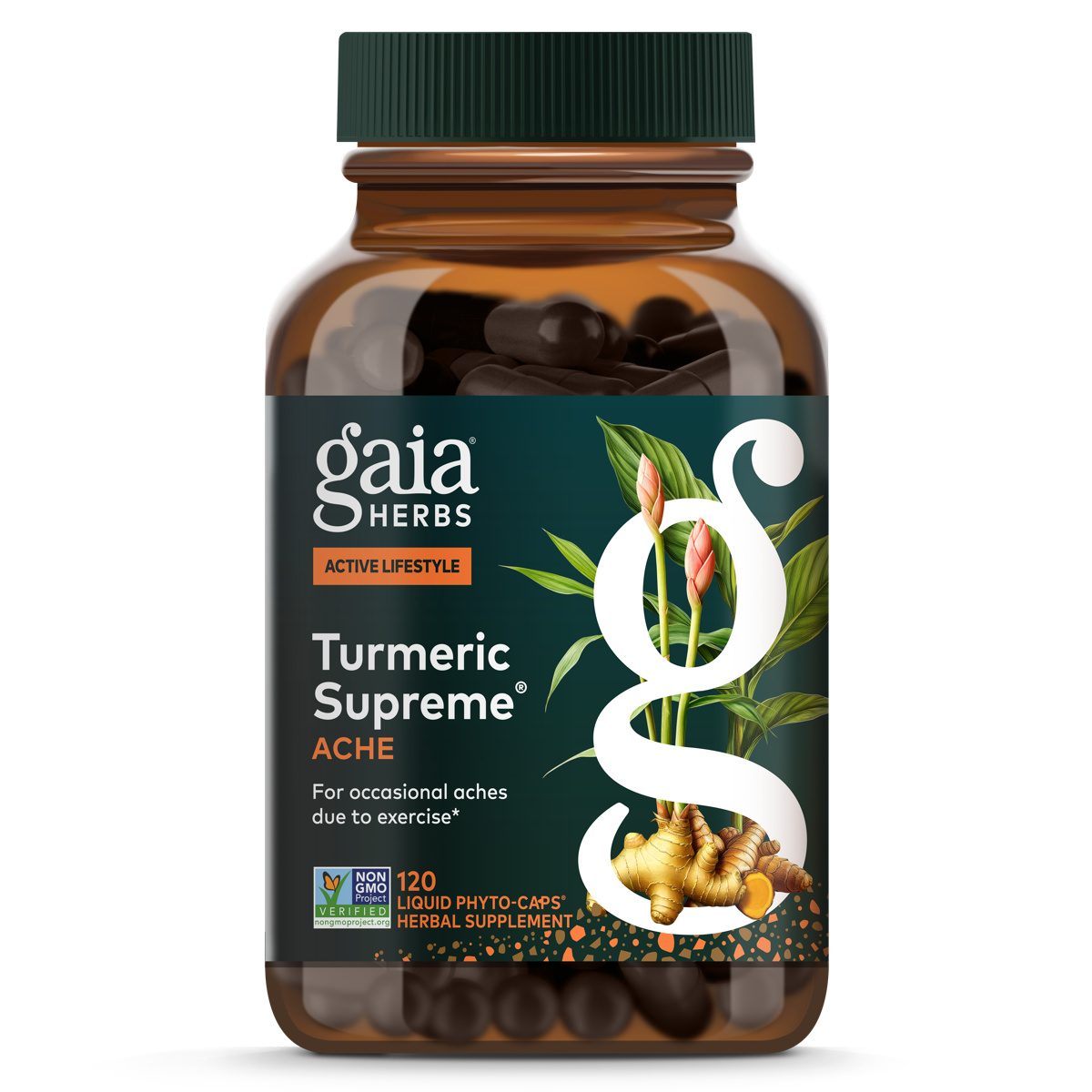 gaia herbs turmeric supreme pain for foundational support || 120 ct redirect to product page