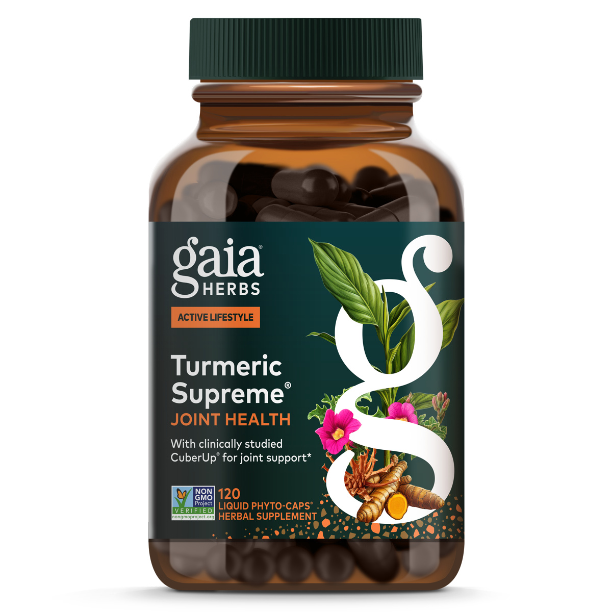 Gaia Herbs Turmeric Supreme Joint for Foundational Support || 120 ct