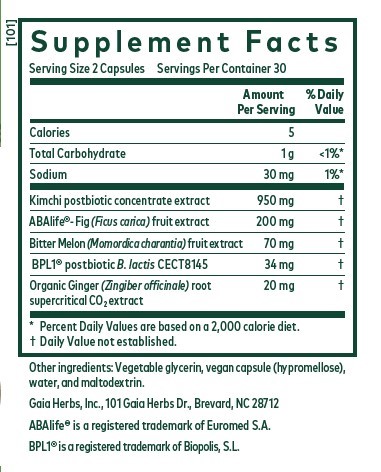 Gaia Herbs Pro Tri-Glycemic 60 Count Bottle