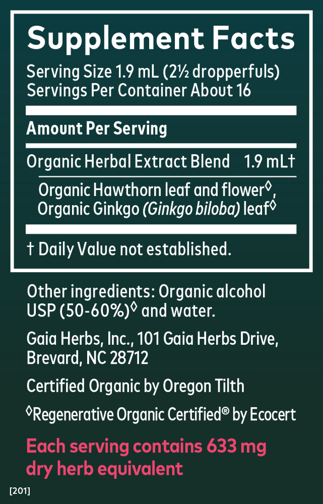 Hawthorn & Ginkgo Liquid 1oz