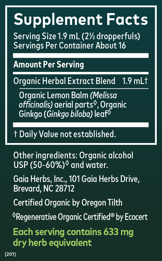 Lemon Balm & Ginkgo