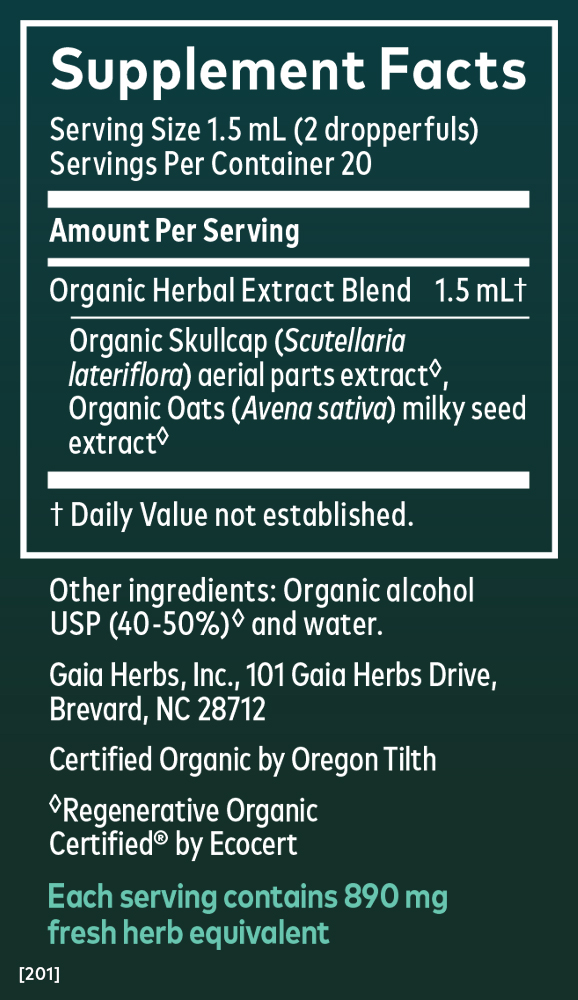 Milky Oats & Skullcap