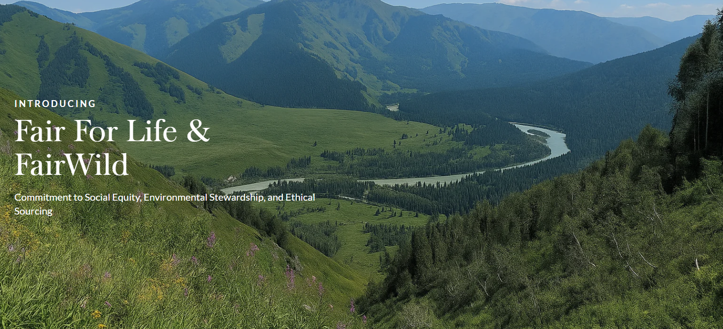 INTRODUCING Fair For Life &  FairWild  Commitment to Social Equity, Environmental Stewardship, and Ethical Sourcing